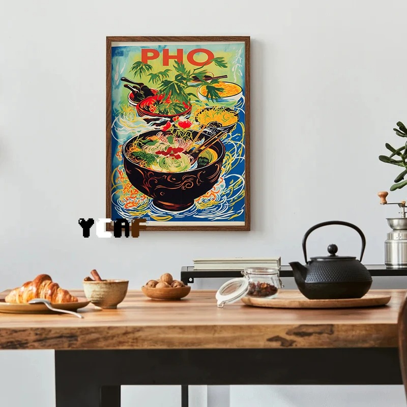 Vintage japon gıda posteri tuv - Japanese Lifestyle Food incelemesi ve fiyatı