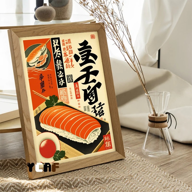 Vintage japon gıda posteri tuv - Japanese Lifestyle Food incelemesi ve fiyatı