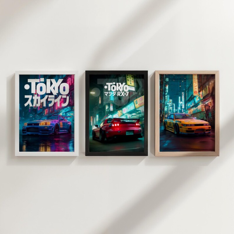 Vintage Tokyo JDM Araba Poster - Japanese Tokyo Lifestyle incelemesi ve fiyatı