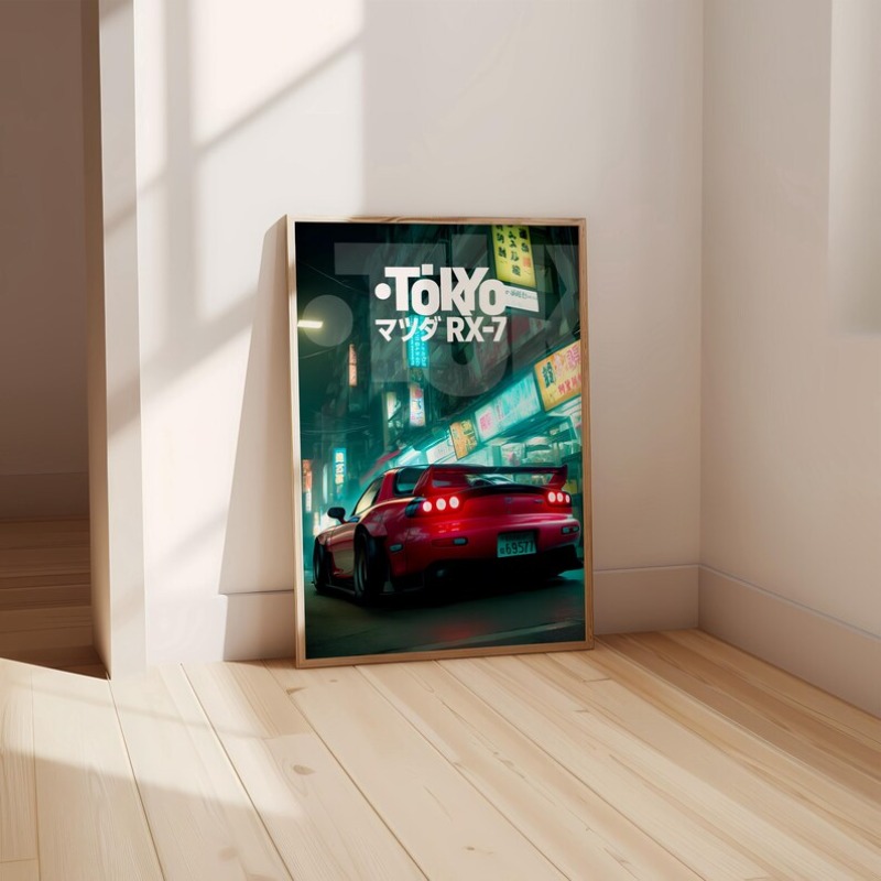 Vintage Tokyo JDM Araba Poster - Japanese Tokyo Lifestyle incelemesi ve fiyatı