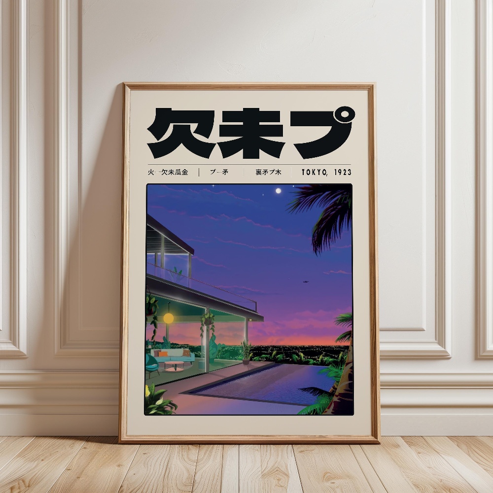 Retro Japon Vaporwave Tokyo 19 - Japanese Tokyo Lifestyle incelemesi ve fiyatı