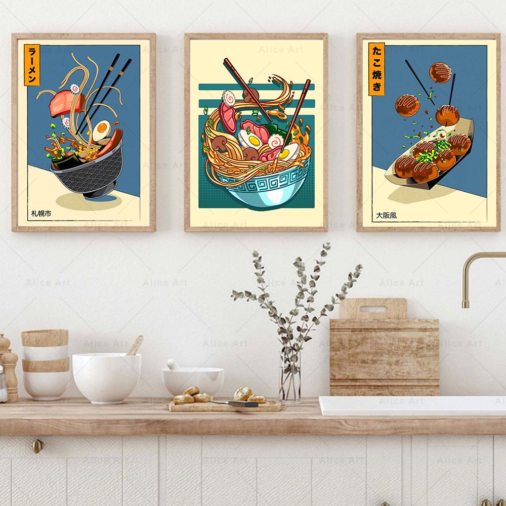 Japon tarzı Poster mutfak gıda - Japanese Lifestyle Food incelemesi ve fiyatı