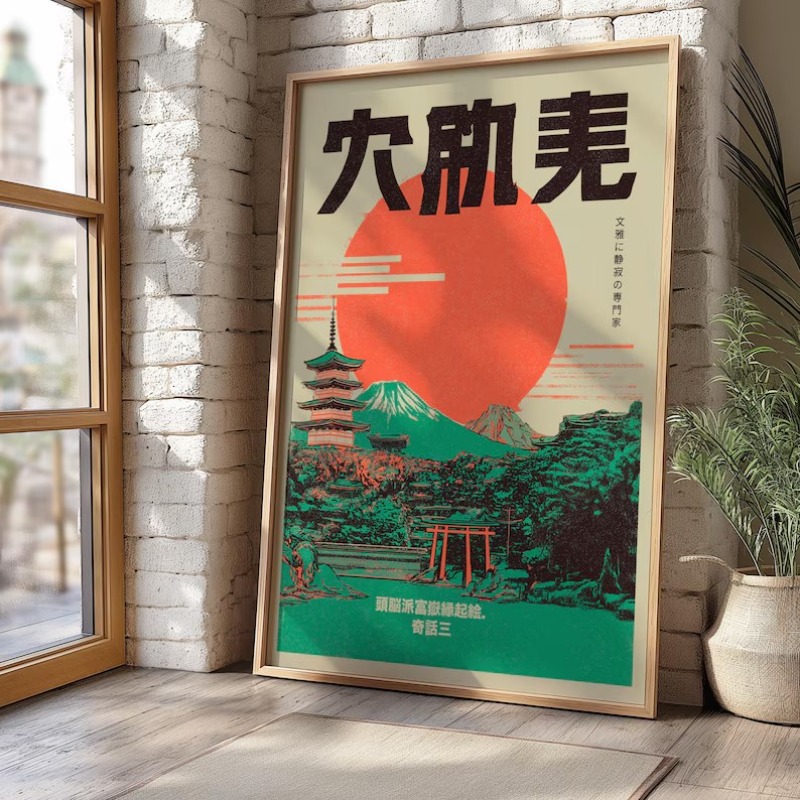 Retro Pop Japon Mt.Fuji Pagoda - Japanese Tokyo Lifestyle incelemesi ve fiyatı